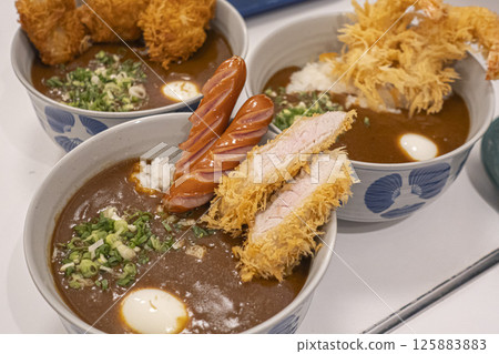 Delicious curry rice 125883883