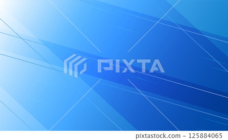 Abstract blue geometric shapes background design 125884065
