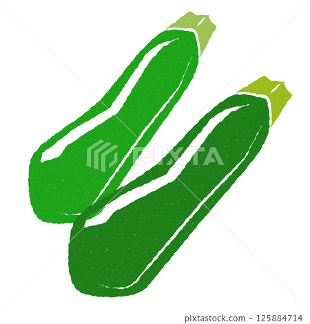 簡單的西葫蘆木版畫風格插圖 125884714