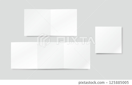 Square leaflet mockup 125885005