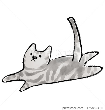 Cat illustration: American Shorthair Cat illustration: American Shorthair 125885310
