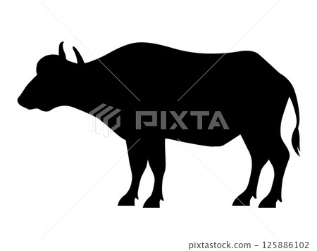 African buffalo icon 125886102