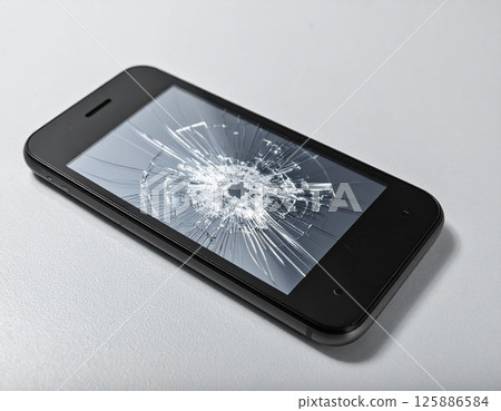 智慧型手機裂成蜘蛛網狀 125886584