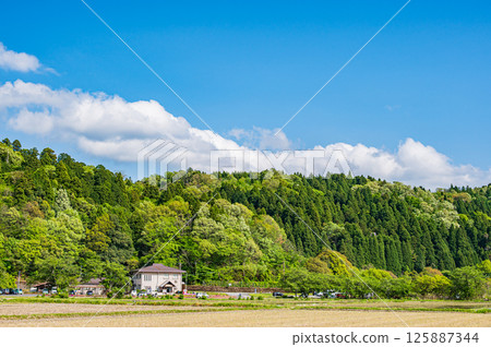 滋賀縣長濱市港北地區與後町的田園風光 125887344
