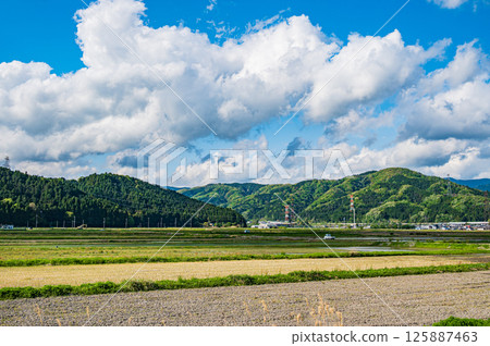 Rural scenery in Yogo Town, Kohoku region, Nagahama City, Shiga Prefecture 125887463
