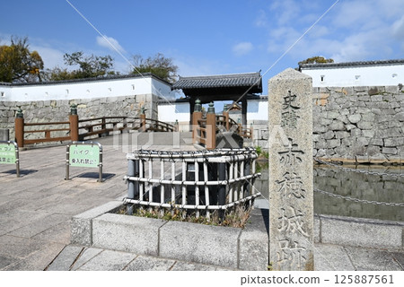 The bridge leading to Ako Castle The bridge leading to Ako Castle 125887561