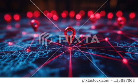 Digital mapping technology revolutionizes location tracking in urban areas a futuristic perspective on connectivity 125887808