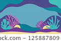 Vector illustration of tropical fish in the ocean 125887809