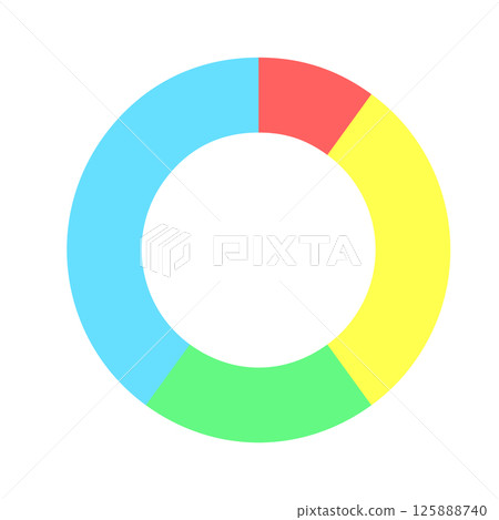 圓餅圖、圓環圖型、顏色 125888740