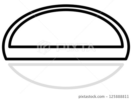 Monochrome oval frame background Monochrome oval frame background 125888811