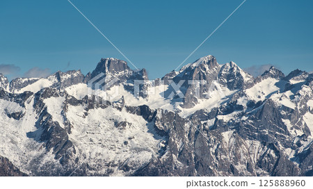 Peak Badile and Cengalo in Masino Valley Peak Badile and Cengalo in Masino Valley 125888960