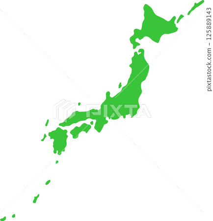 Map of Japan  125889143
