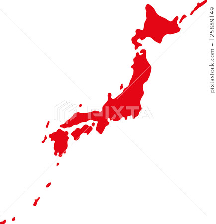 日本地圖 125889149
