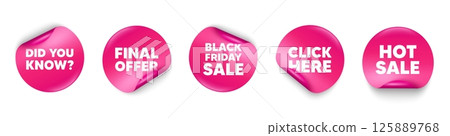 Did you know sticker tag. Click here, Black friday paper price banners. Did you know tag. Special offer question sign. Interesting facts symbol. Hot sale sticker. Promo banners. Vector Did you know sticker tag. Click here, Black friday paper price banners. Did you know tag. Special offer question sign. Interesting facts symbol. Hot sale sticker. Promo banners. Vector 125889768