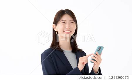 Female smartphone Female smartphone 125890075