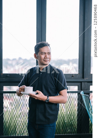 african american man looking at camera african american man looking at camera 125890468