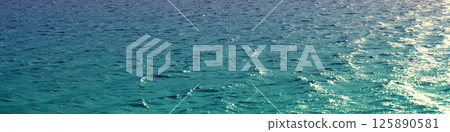 Top view of seawater at sunset. Abstract nature landscape background. Gradient color Top view of seawater at sunset. Abstract nature landscape background. Gradient color 125890581