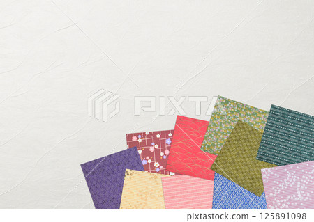 Background material using origami Background material using origami 125891098