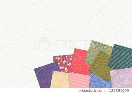 使用摺紙的背景材料 125891099