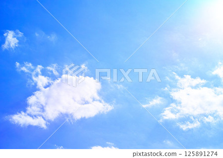 Blue sky and cloud image 125891274