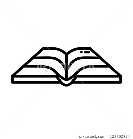 Book icon line design template isolated illustration Book icon line design template isolated illustration 125892584