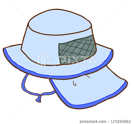 帶有網狀後背和遮陽功能的帽子 125892662