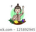 檸檬、薄荷和香氣女士 125892945