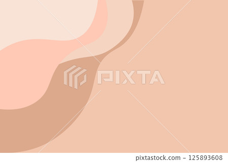 Warm beige curves flow harmoniously, creating an abstract design with gentle shapes. This soft vector background offers ample copy space for versatile applications Warm beige curves flow harmoniously, creating an abstract design with gentle shapes. This soft vector background offers ample copy space for versatile applications 125893608