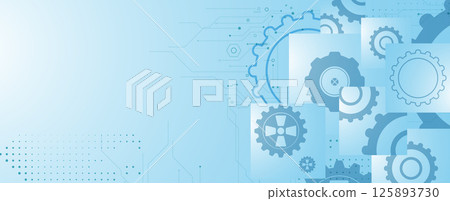 Abstract circuit technology concept background 125893730