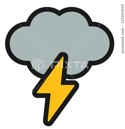 Thundercloud icon illustration Thundercloud icon illustration 125893850