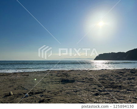 View of the rocky coast in May 125894130