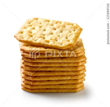 stack of crackers 125894530