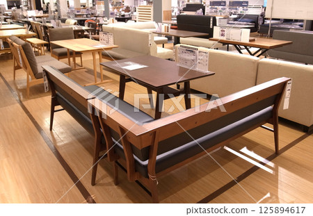 Furniture store Dining table set Shopping 125894617