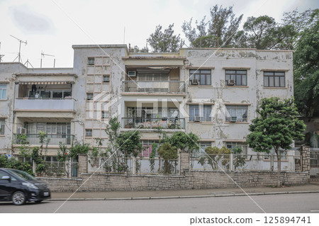 May 5 2025 Residential Building with Rustic Appearance and Large Windows 125894741