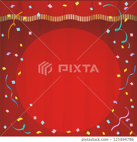 Confetti Spotlight Stage Curtain 125894786