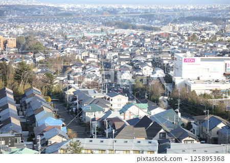 Sendai cityscape from Sendai Daikannon 125895368