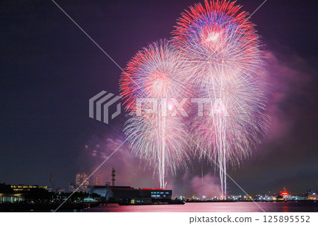 Yokohama Smart Festival Fireworks Display 125895552