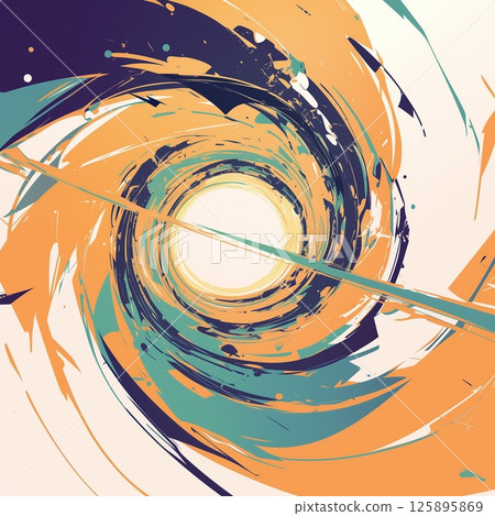 充滿活力的螺旋藝術,線條清晰,對比強烈 充滿活力的螺旋藝術,線條清晰,對比強烈 125895869