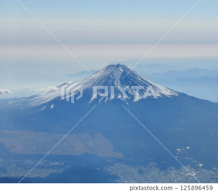 Fuji seen from an airplane 125896459