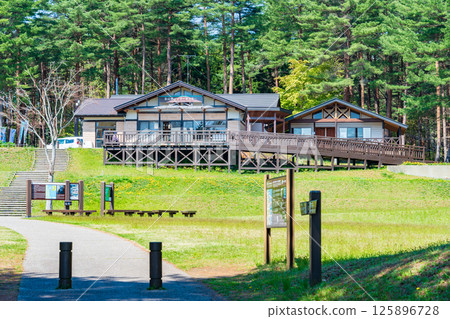 Visitor Center in Kitayamazaki Park, Iwate Prefecture, Tanohata Village 125896728