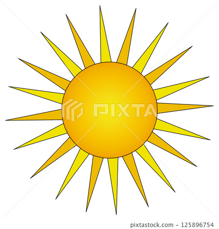 sun, golden, vectors 125896754