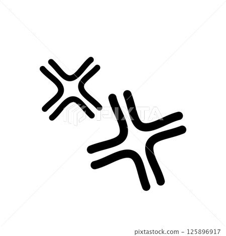 情緒表達憤怒標記單色 情緒表達憤怒標記單色 125896917