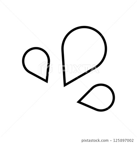 Emotional expression sweat mark monochrome 125897002