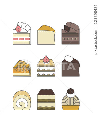 蛋糕例證 蛋糕例證 125898425