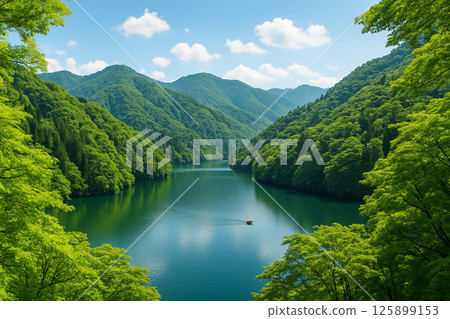 湖畔綠樹環繞 125899153