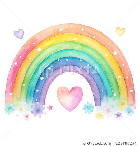 Mother's Day Watercolor Minimal White Background 125899254
