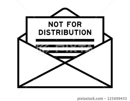 Envelope and letter sign with word noft for distribution as the headline 125899433