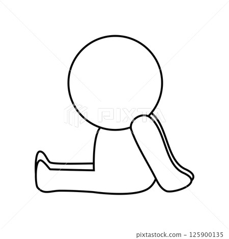 Sitting person icon 125900135