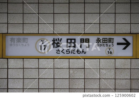 櫻田門站標誌 125900602