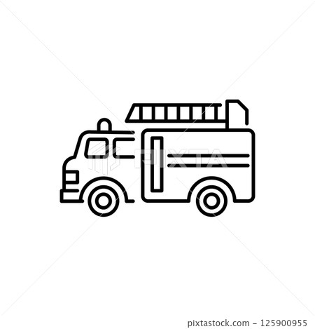 Fire Truck Icon 125900955